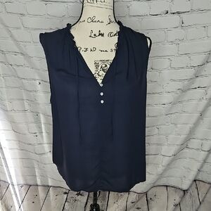 H&M Sleeveless Blouse in Navy NWT Size 10